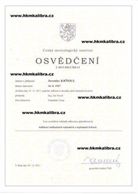 Osvědčení ČMI o odborné způsobilosti - Jaroslav Křenek
