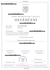 Osvědčení ČMI o odborné způsobilosti - Martin Mazura (doplněk)